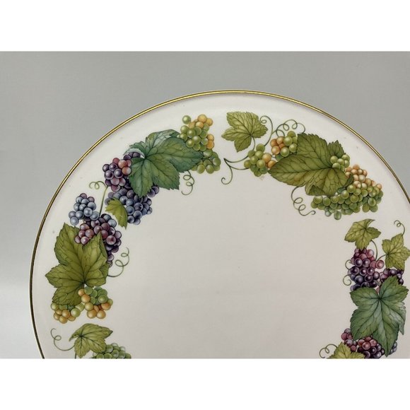 Royal Worchester Vine Harvest Cake Plate, Made in England, 11" Round - Picture 7 of 16